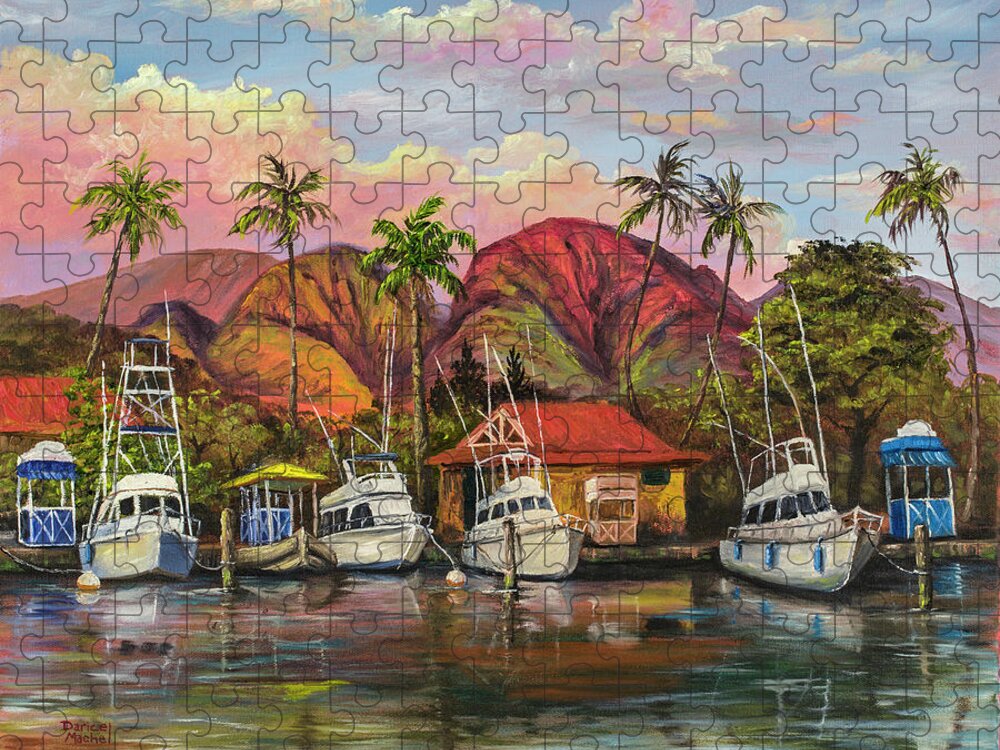 Lahaina Harbor Sunset Jigsaw Puzzle by Darice Machel McGuire - Instaprints